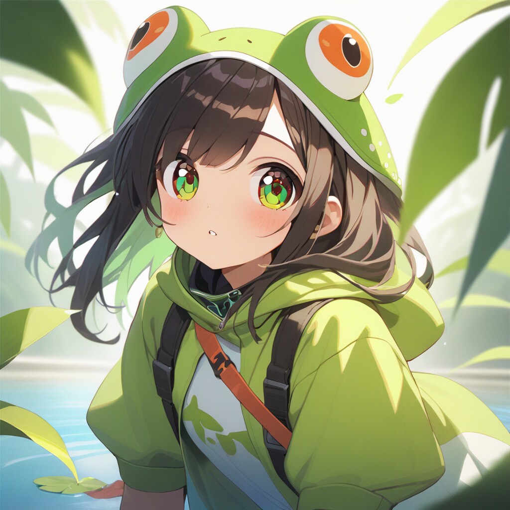 VEGAでカエル少女