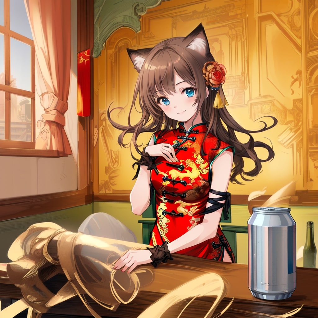 TOPAZでチャイナ服の女の子