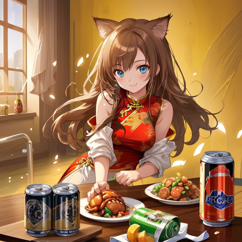 TOPAZでチャイナ服の女の子