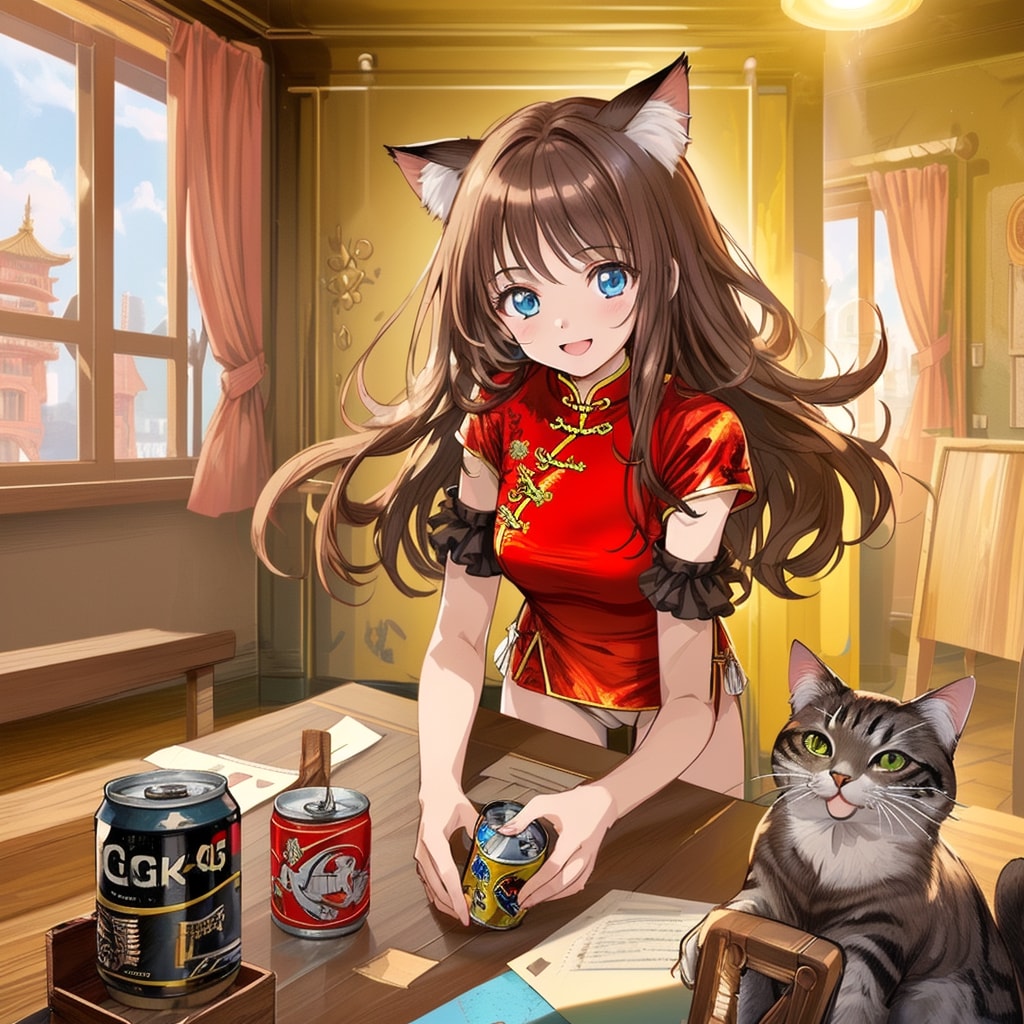 TOPAZでチャイナ服の女の子