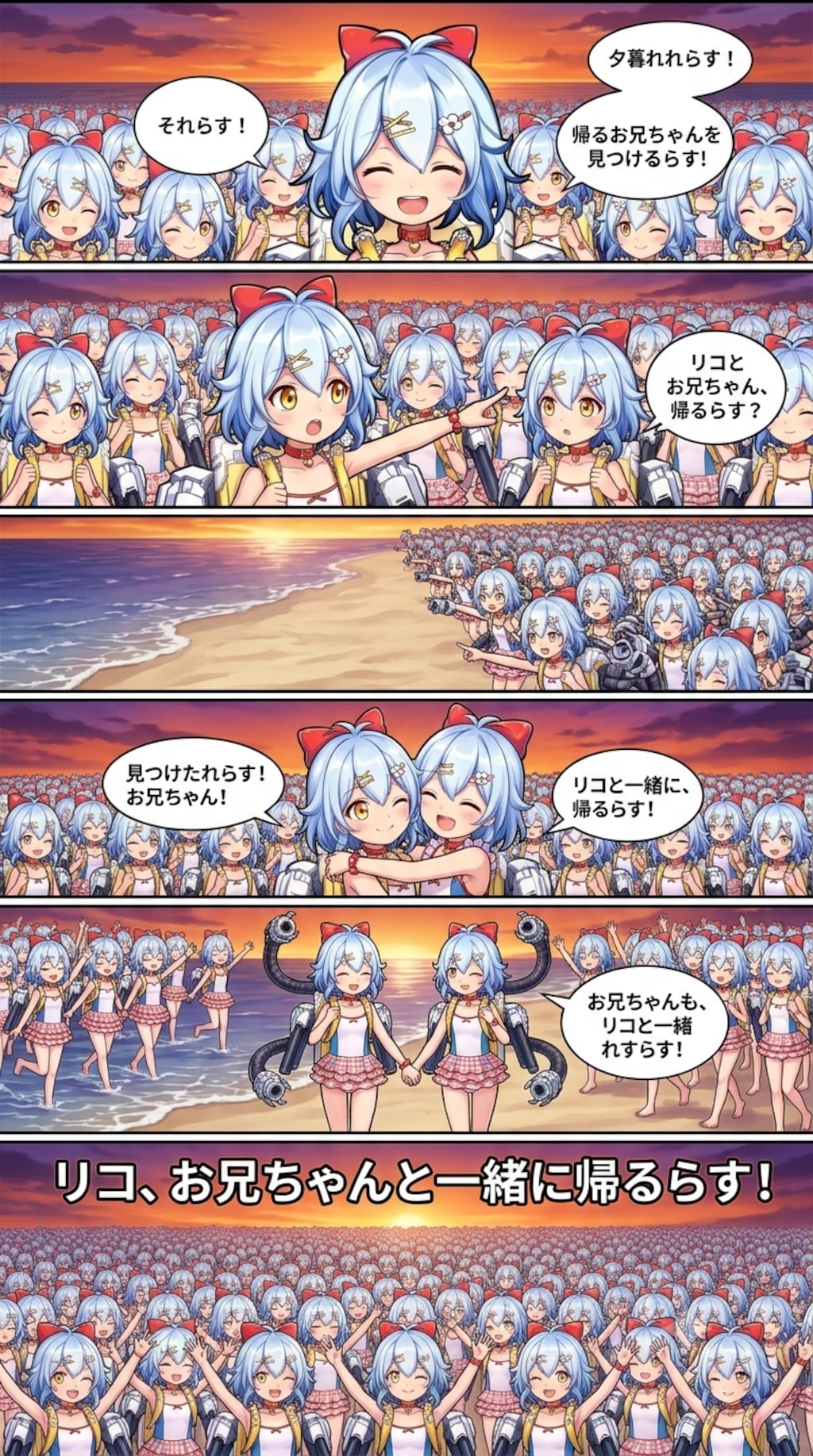 リコちゃんになっちゃった司令官とリコちゃん達のコミック#∞5