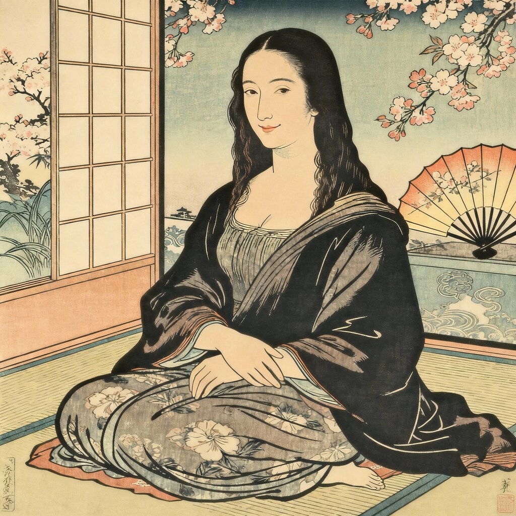 浮世絵「モナリザ」