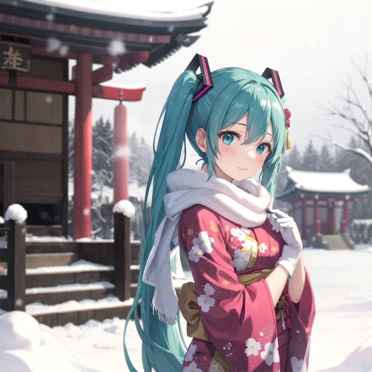 初詣⛩️ミク