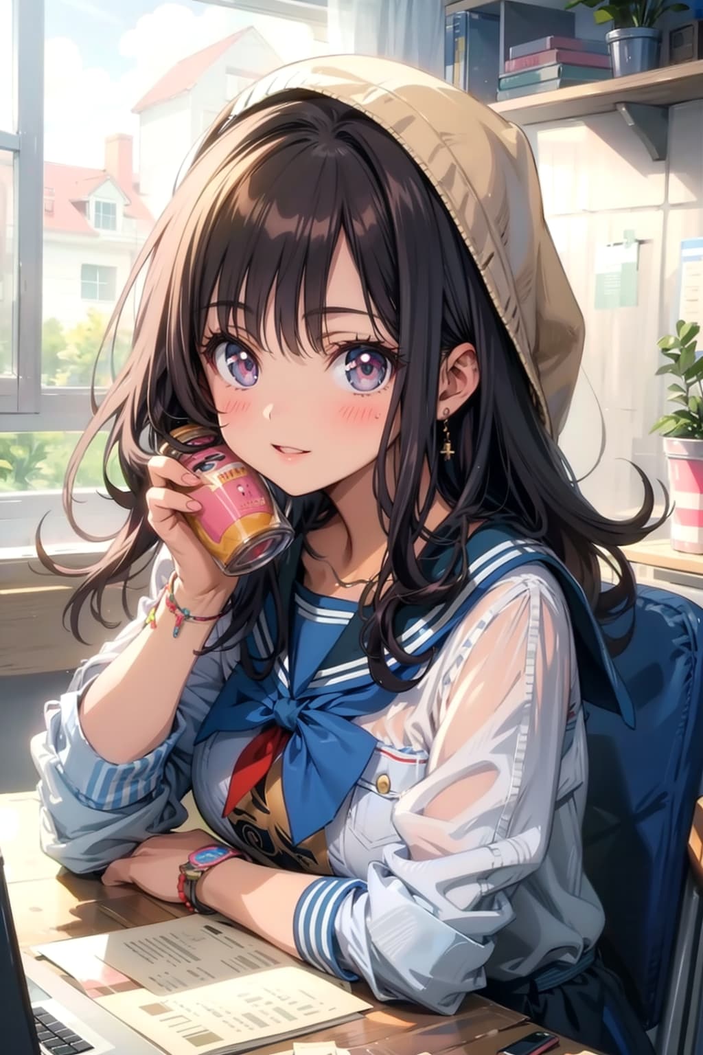 冷えたスムージーが飲みたかったの。