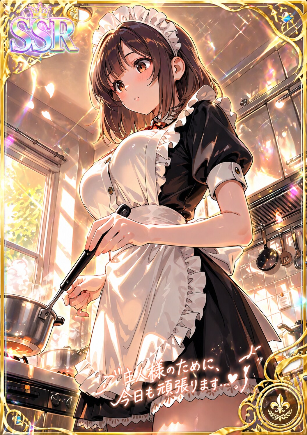 SSR『料理中のメイド』