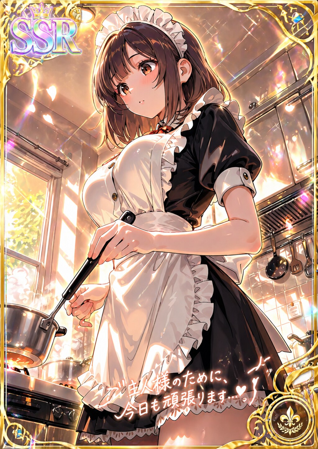 SSR『料理中のメイド』