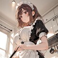 SSR『料理中のメイド』 2枚目