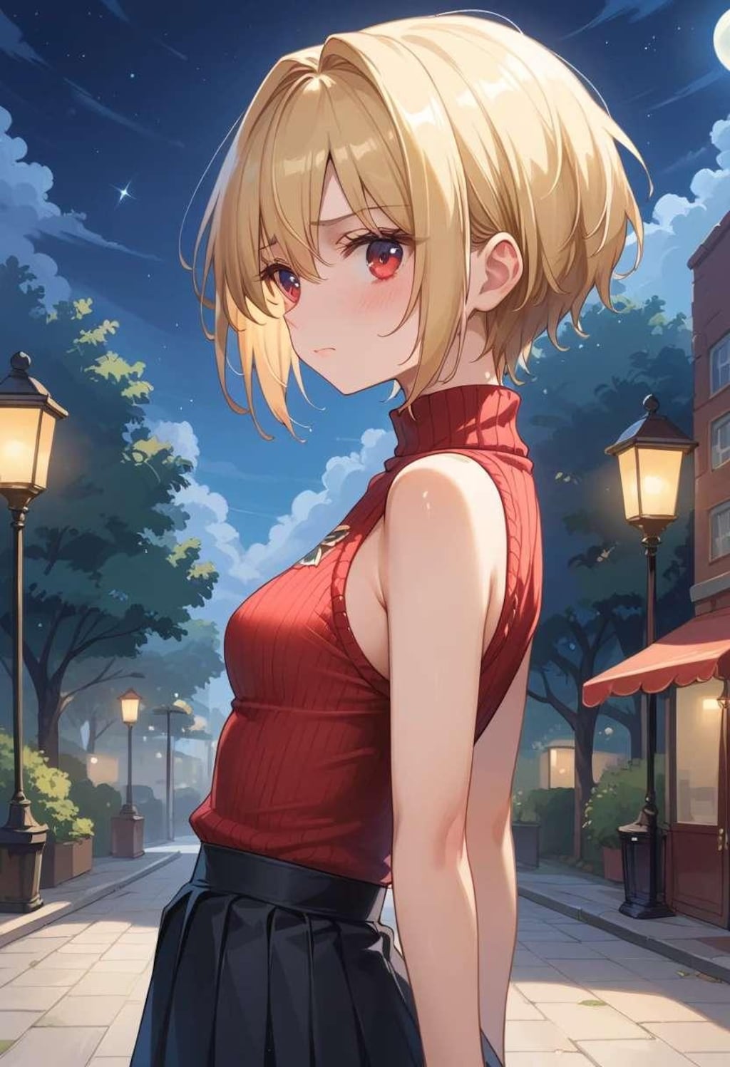 ノースリーブニット