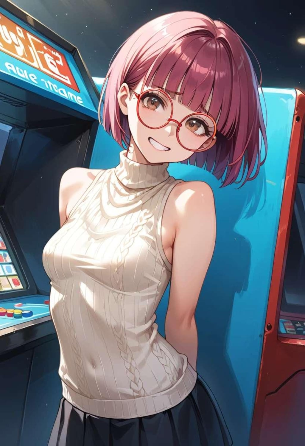 ノースリーブニット