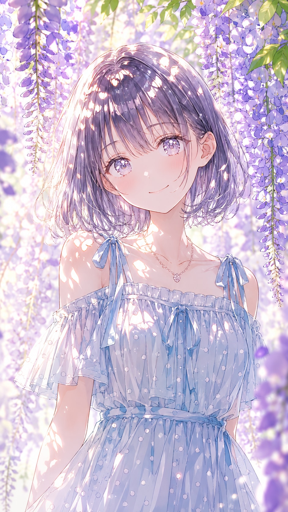 藤影にほどける光