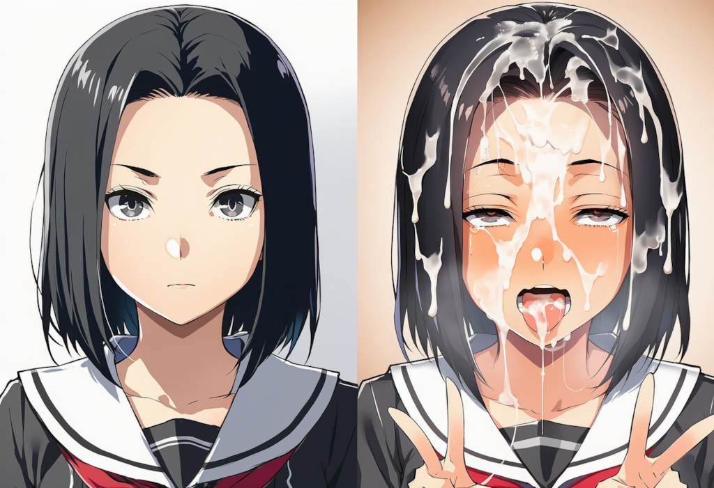 後輩ちゃんのぶっかけ