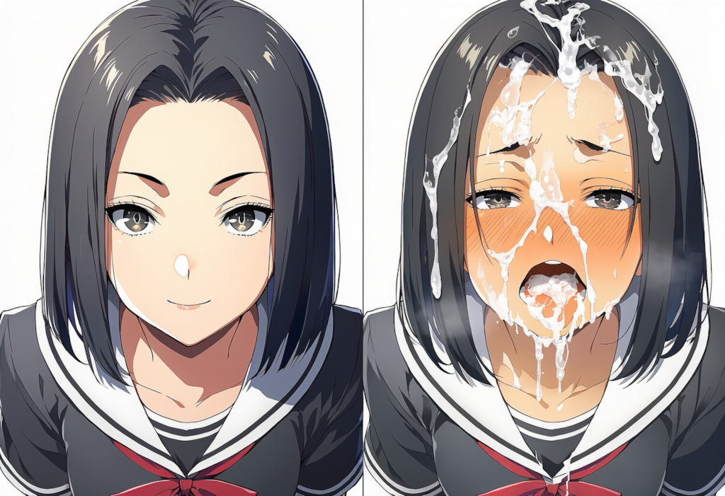 後輩ちゃんのぶっかけ