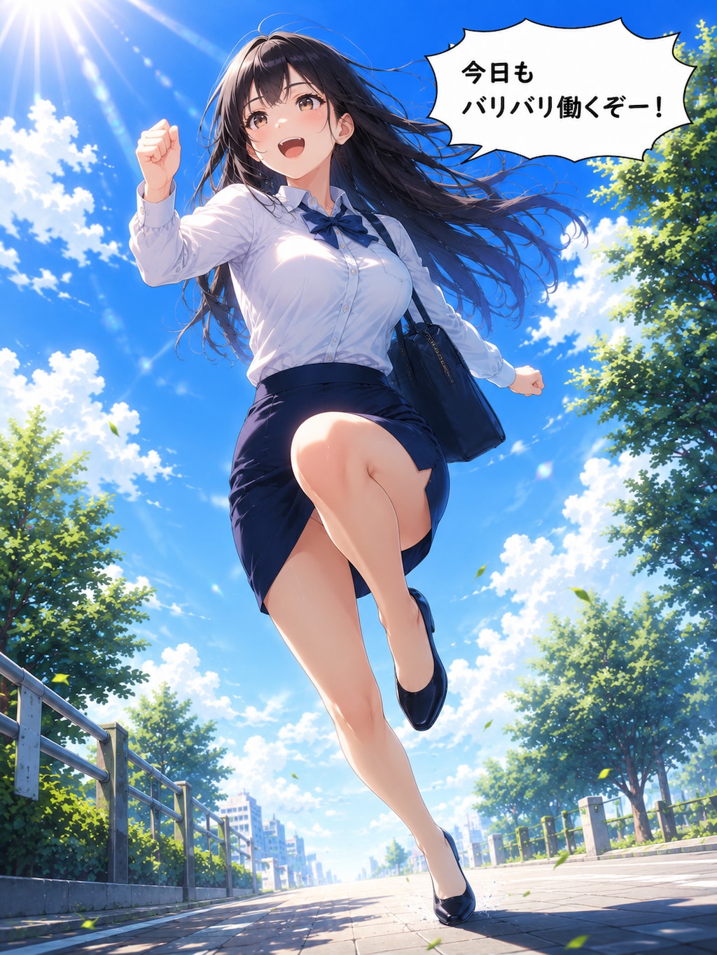 今日もバリバリ働くぞー！