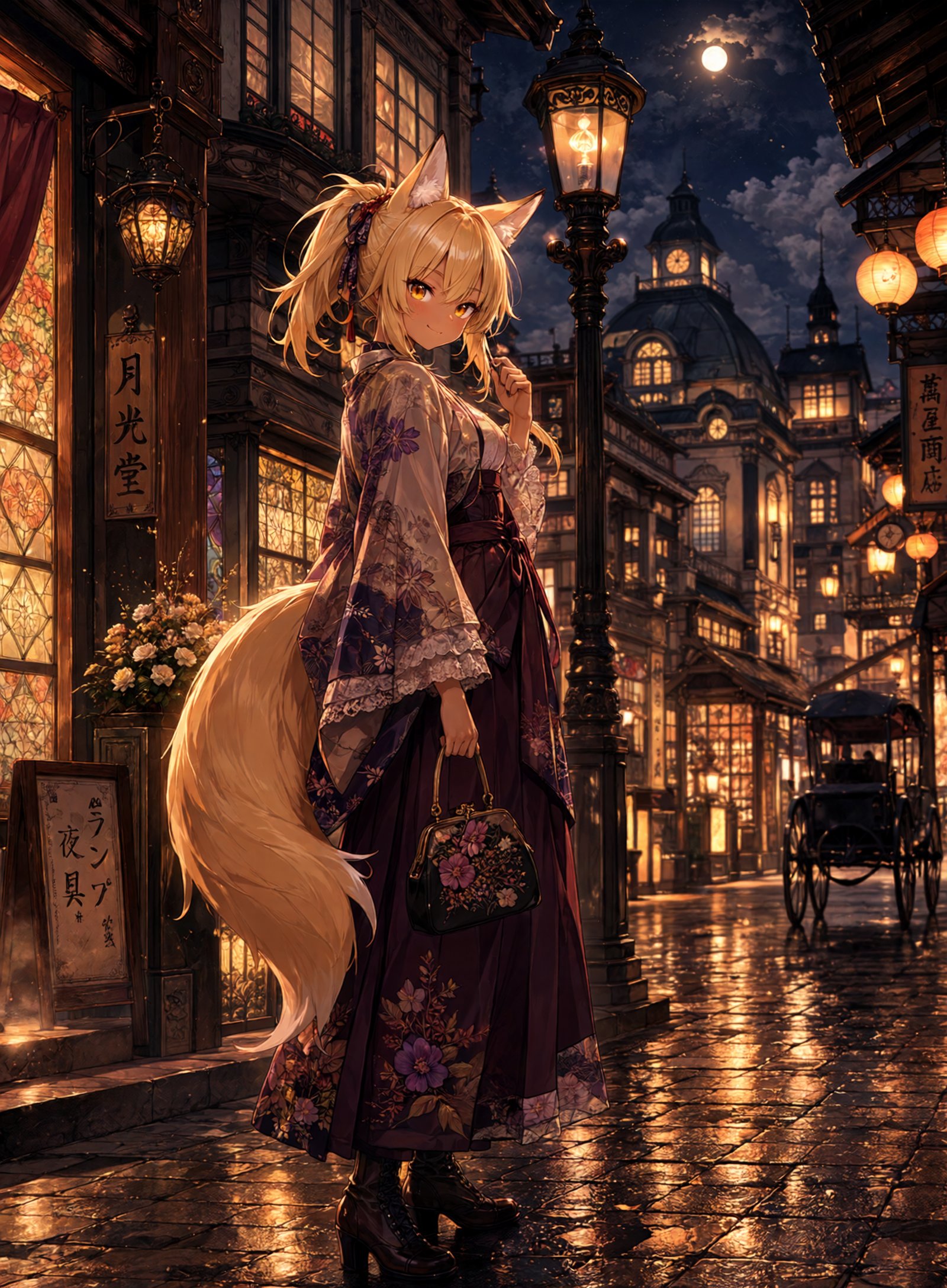 大正浪漫金狐 | の人気AIイラスト・グラビア