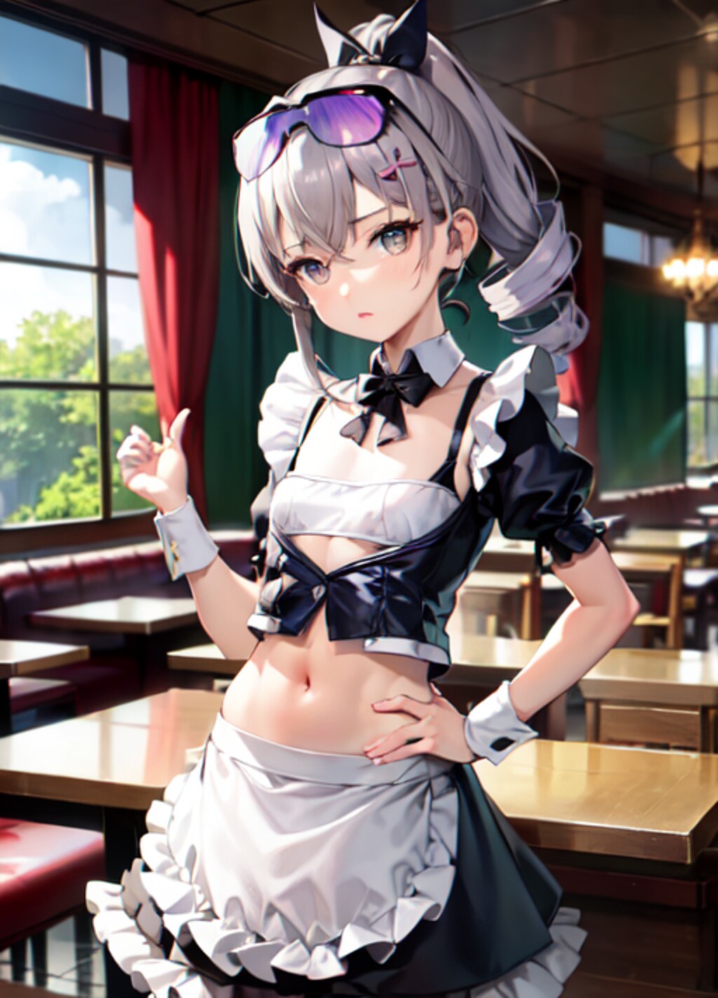 レストラン店員銀狼ちゃん