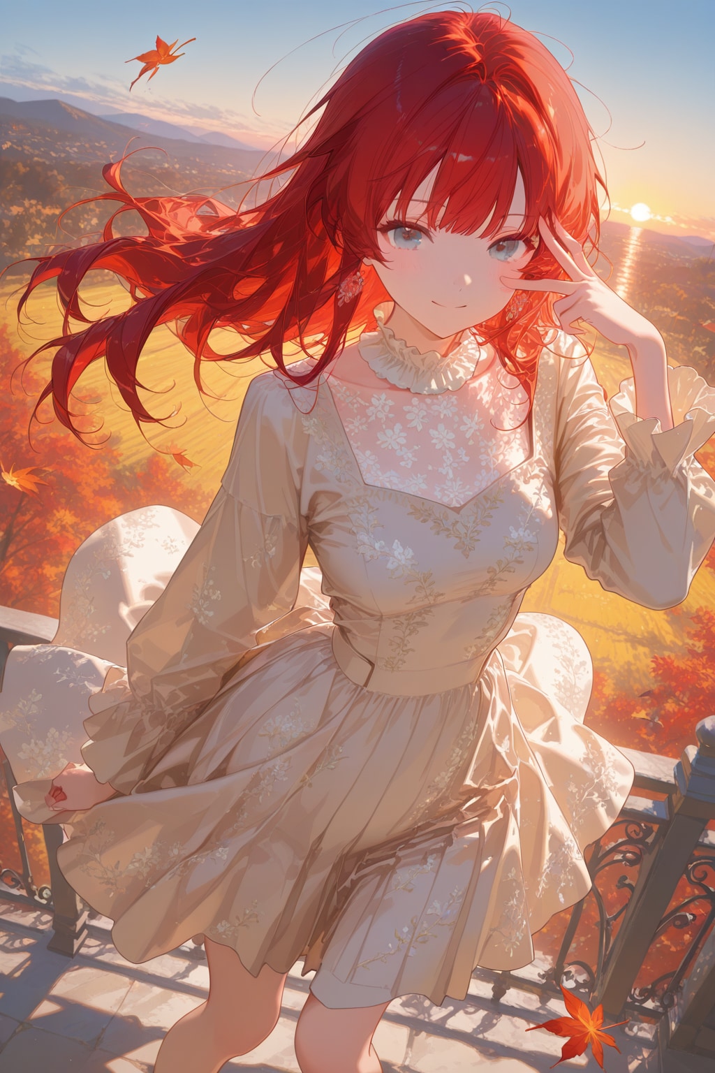 黄昏の紅葉 | の人気AIイラスト・グラビア