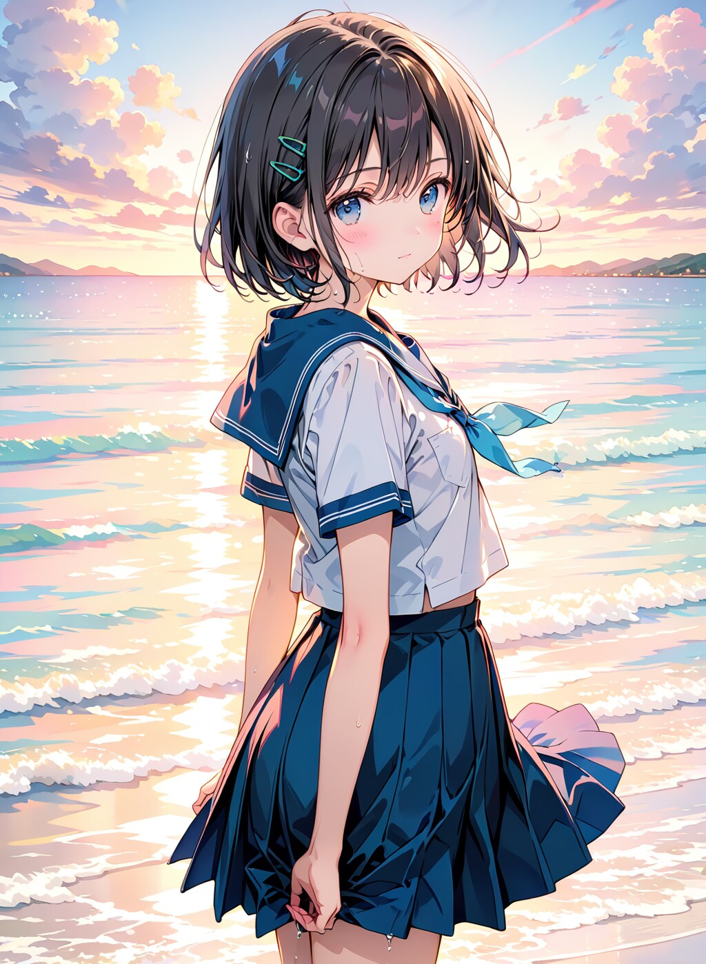 制服少女 | の人気AIイラスト・グラビア