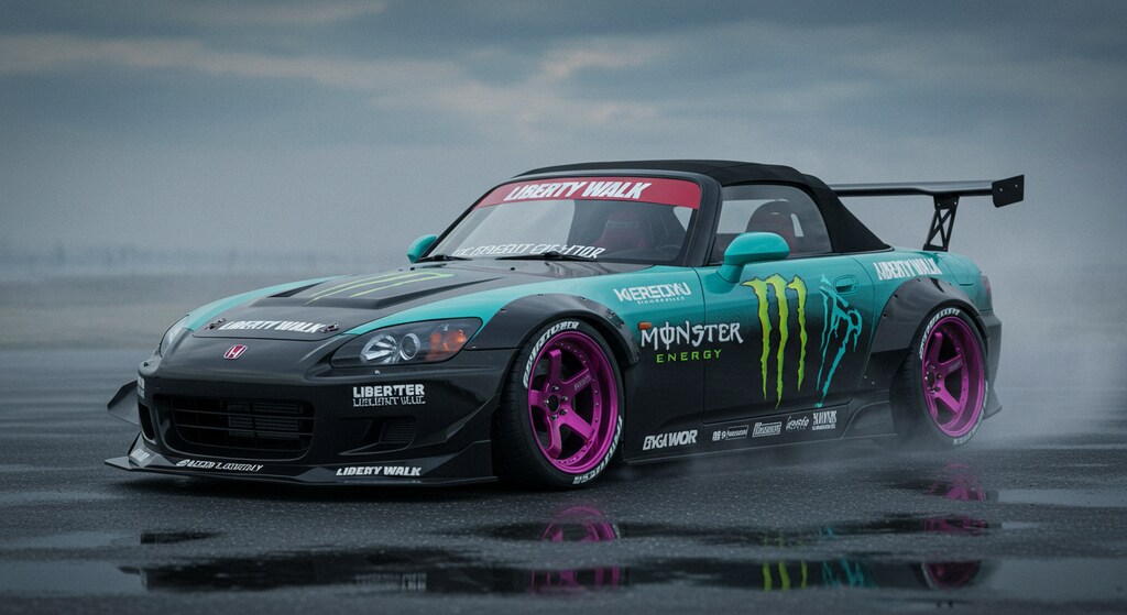 モンスターエナジーリバティーウォークS2000のドリ車