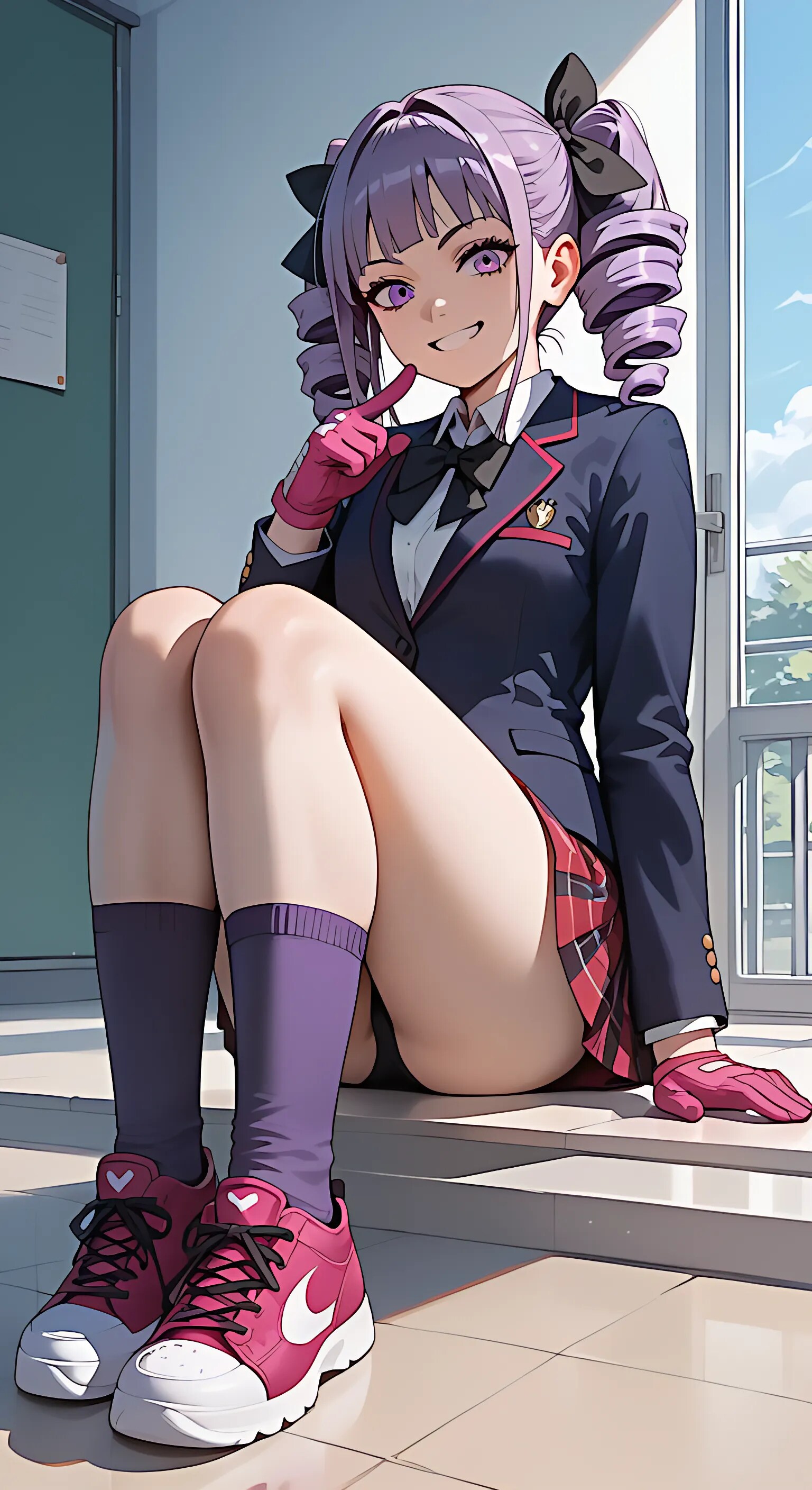 👩ドリルドリドリパープル女子学生👧