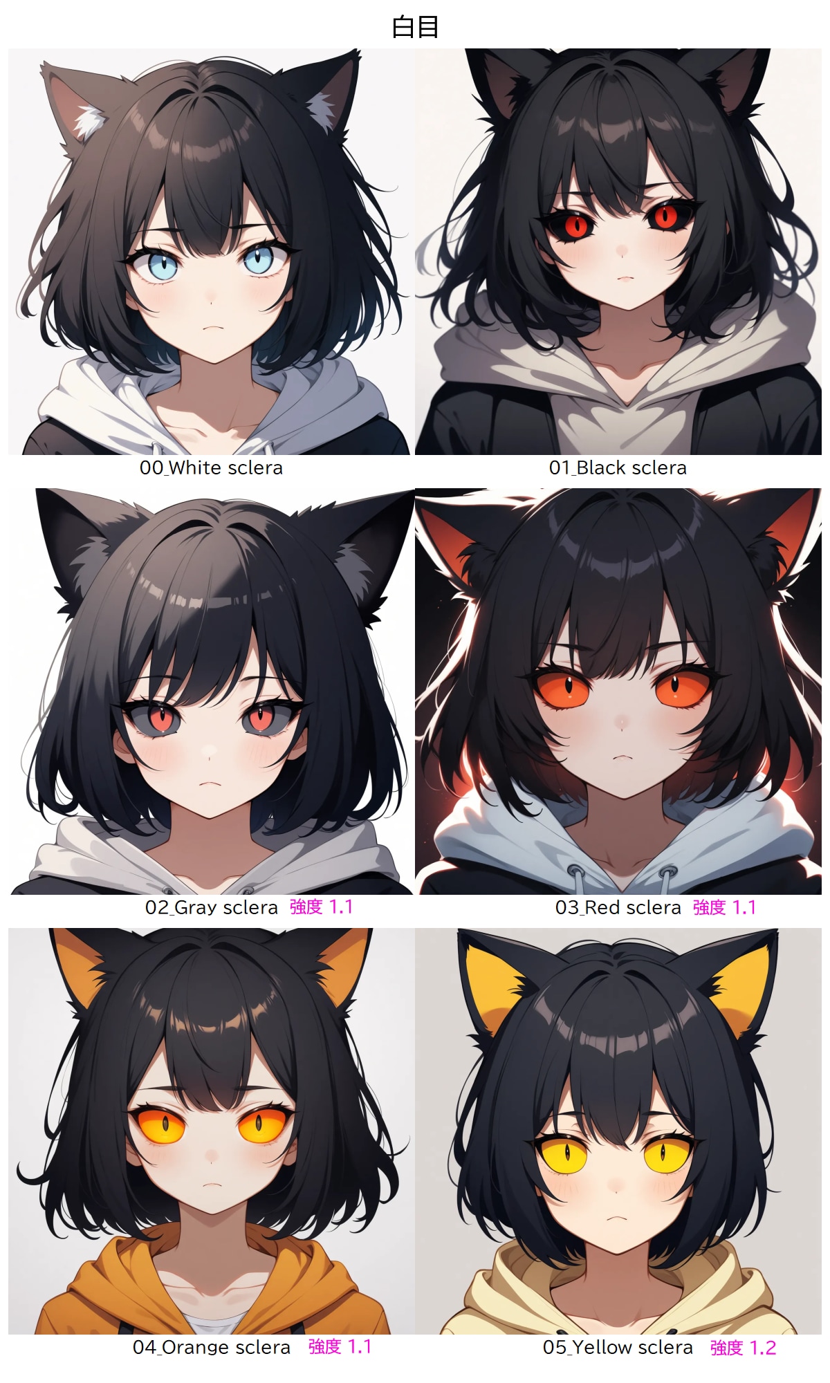 白目 | の人気AIイラスト・グラビア