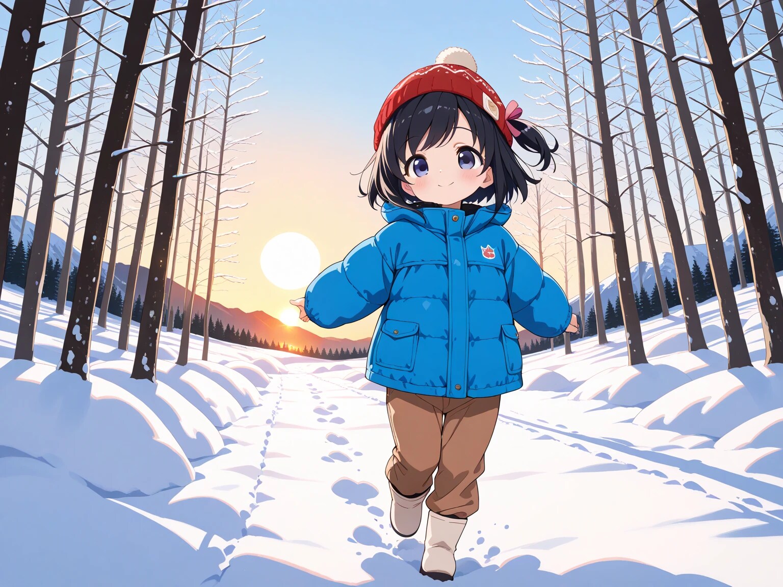 さやかちゃんと冬景色