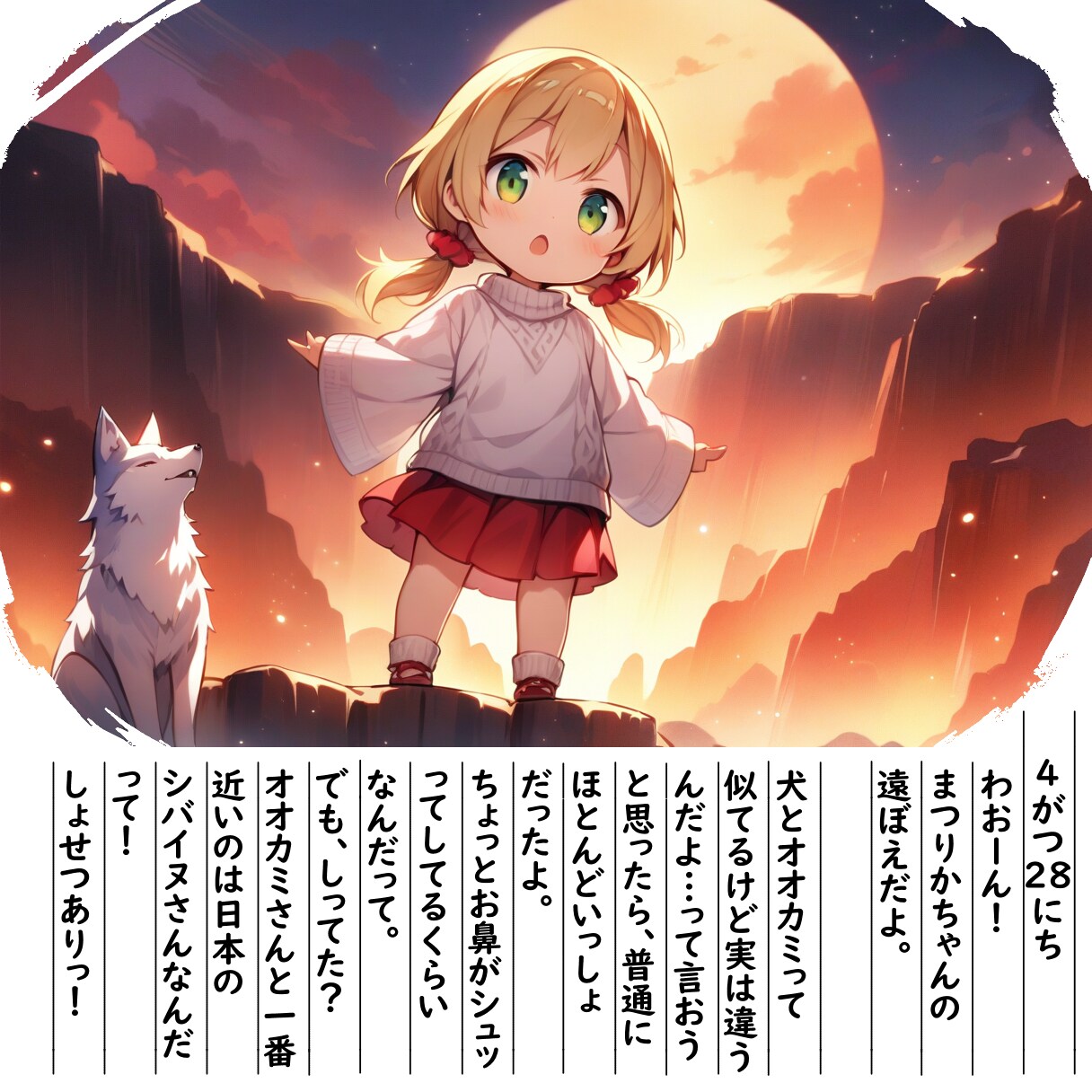 【絵日記】まつりかちゃんのとーぼえ | の人気AIイラスト・グラビア