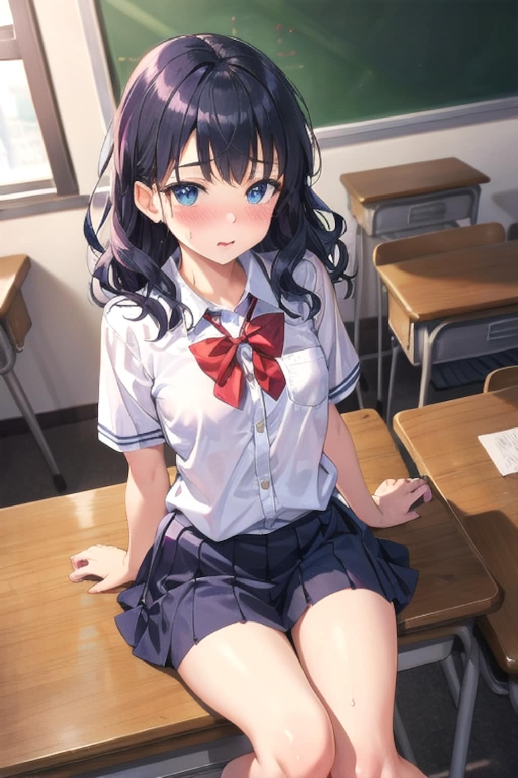 ふともも✖️恥じらい✖️制服