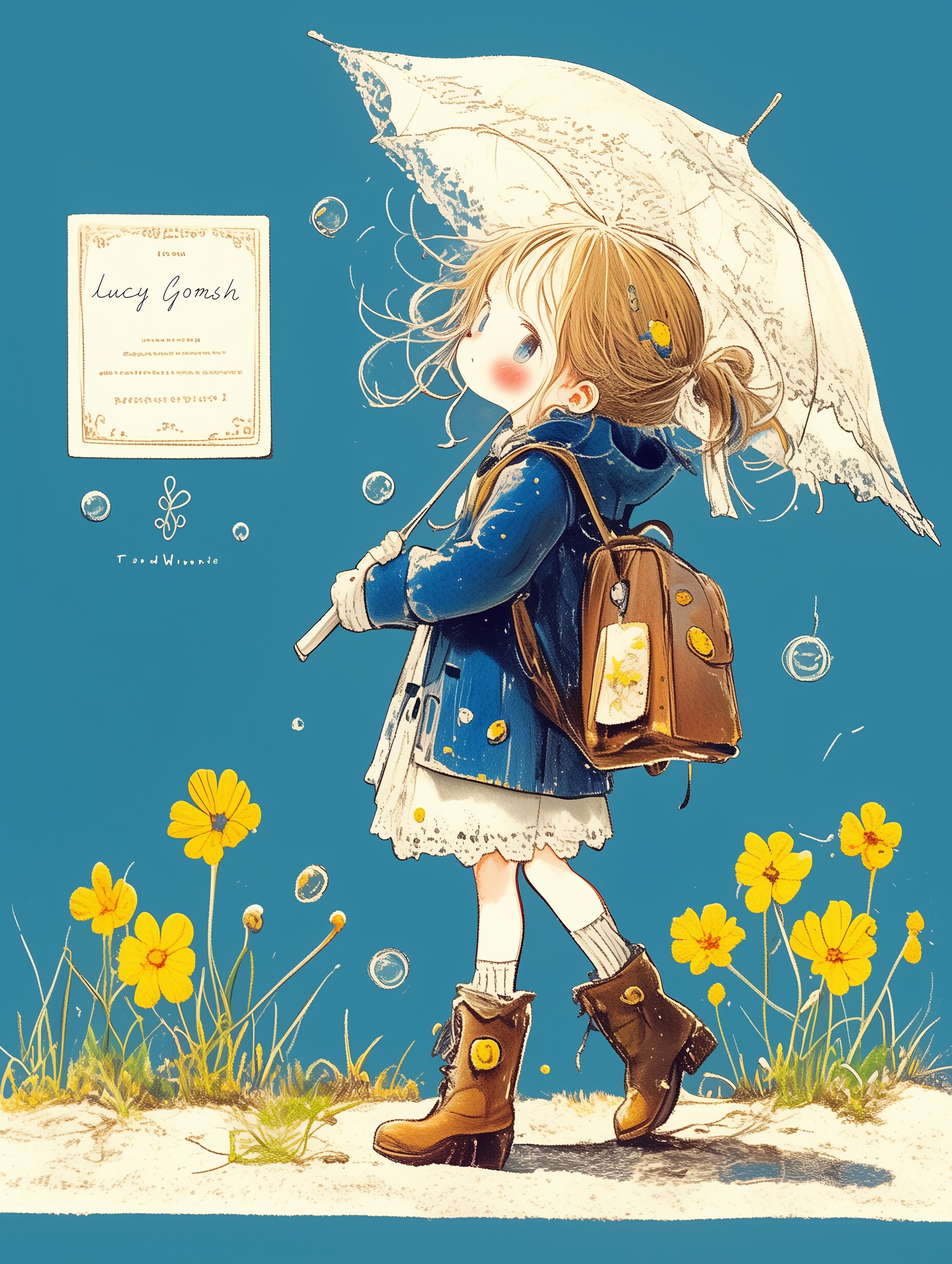 傘も心も、開けば花 | の人気AIイラスト・グラビア