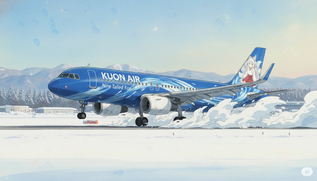 【架空機】KUON AIR - A320neo 特別塗装機（イラストver） | の人気AIイラスト・グラビア