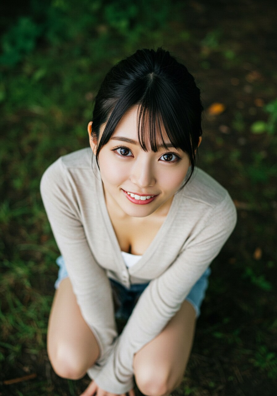 ねえ。　　　　プロンプトをfrom aboveの部分を5枚目からhorizontalに変えて生成しています。