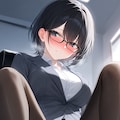 【OL】松本先輩のクッサイ足で抜いてもらう 2枚目