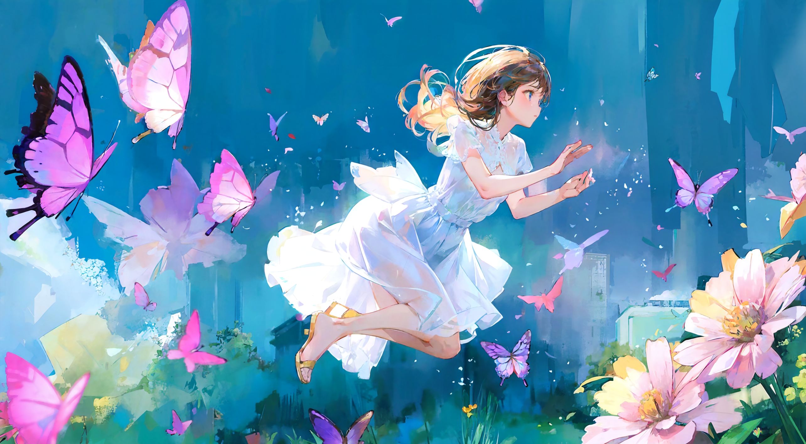 蝶に導かれて、わたしは夢のかたちになる | の人気AIイラスト・グラビア
