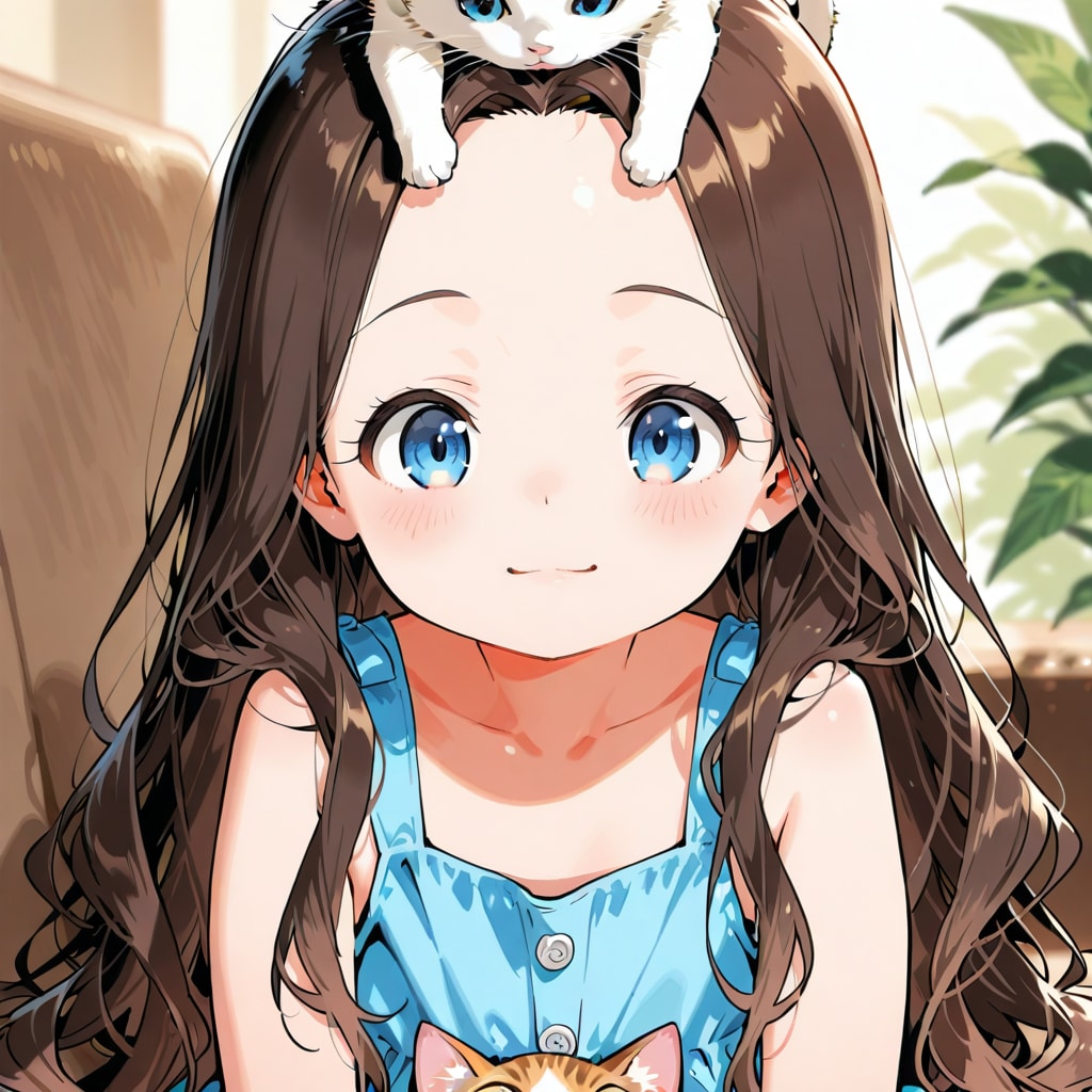 ネコもしたたる小さな女の子