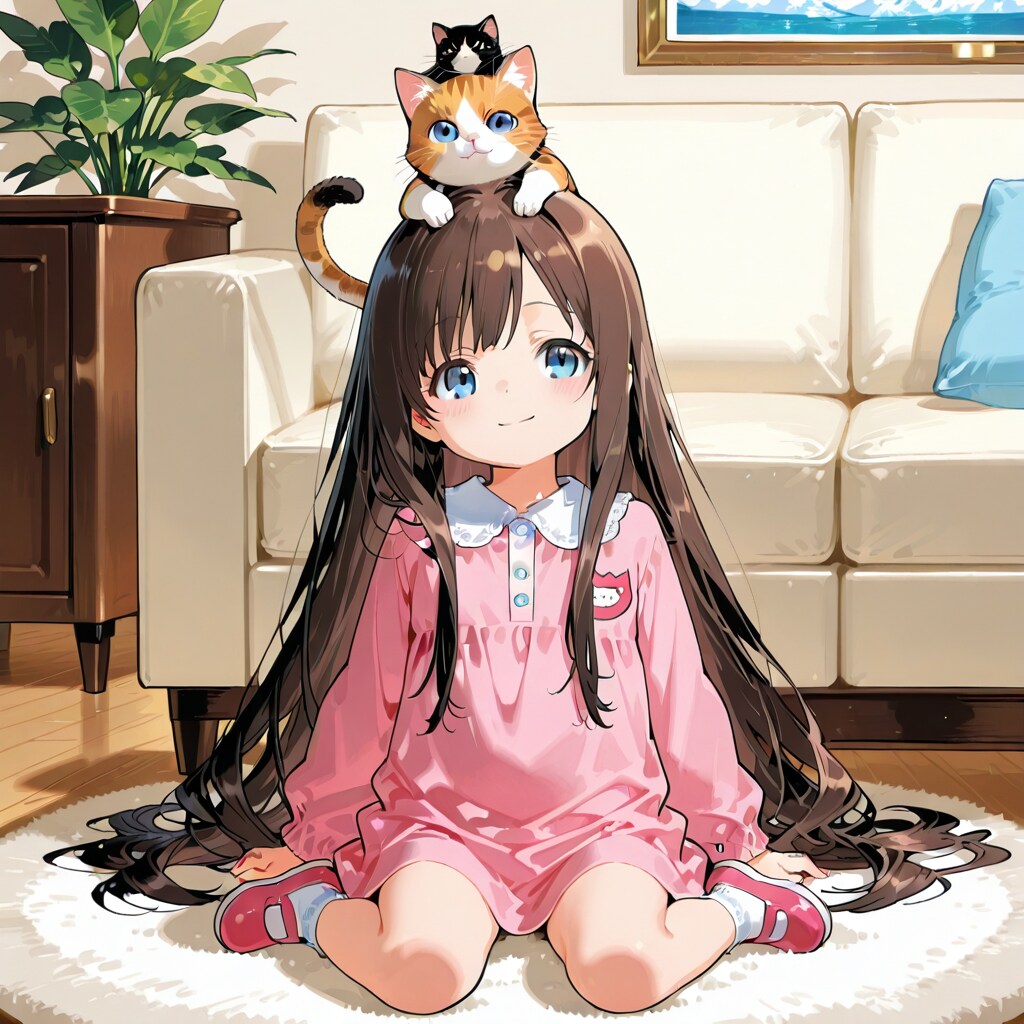 ネコもしたたる小さな女の子