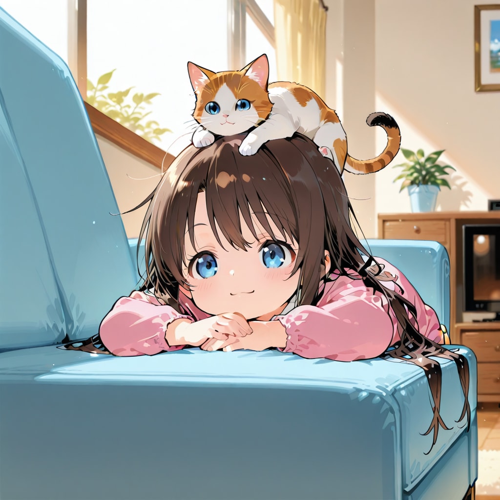 ネコもしたたる小さな女の子