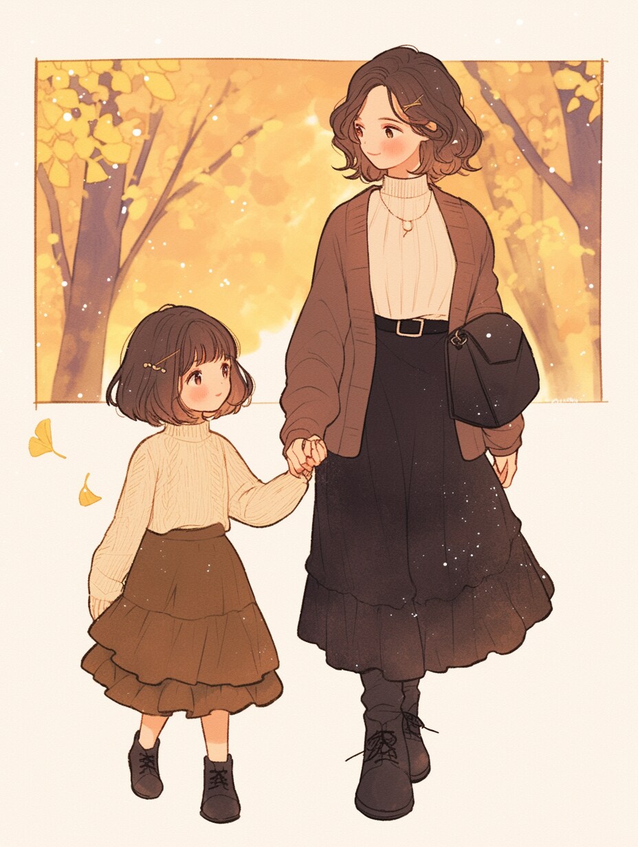 母と娘447 | の人気AIイラスト・グラビア