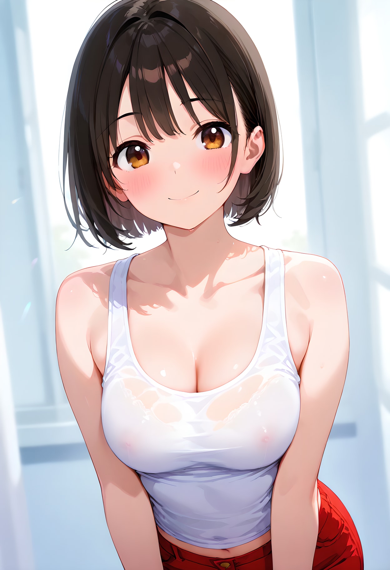 ノーブラ彼女