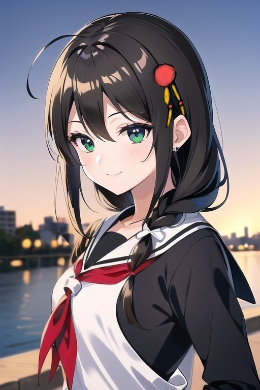 艦これ時雨（手書きかんざし） | の人気AIイラスト・グラビア