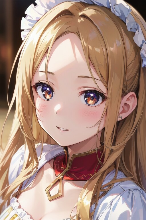 メイドカチューシャの少女