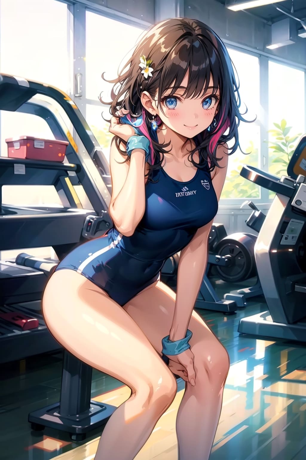 スポーツジムで鍛えています