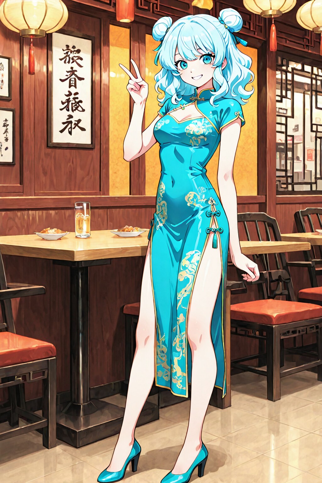 チャイナドレスTUDEちゃん | の人気AIイラスト・グラビア