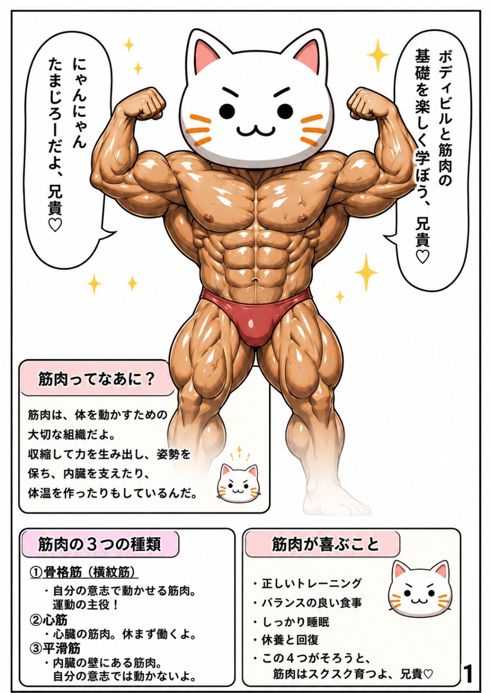 筋肉が解説する筋肉の学習漫画