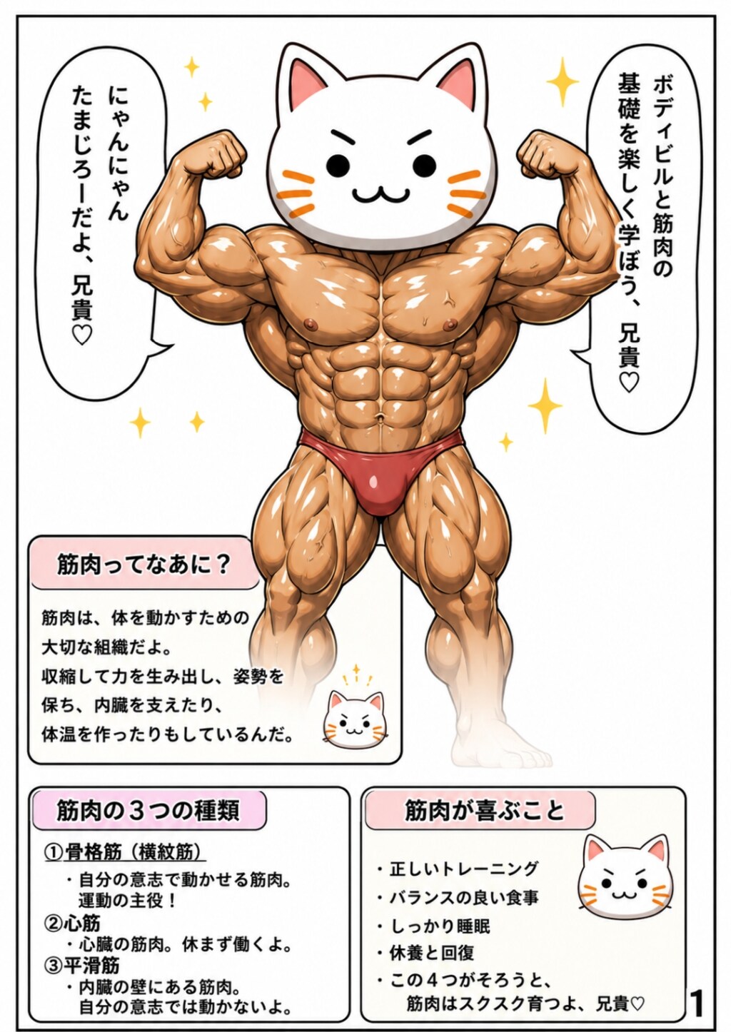 筋肉が解説する筋肉の学習漫画