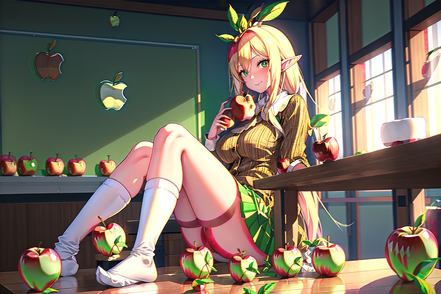 ８.「り」→「りんご」ことぴー | の人気AIイラスト・グラビア