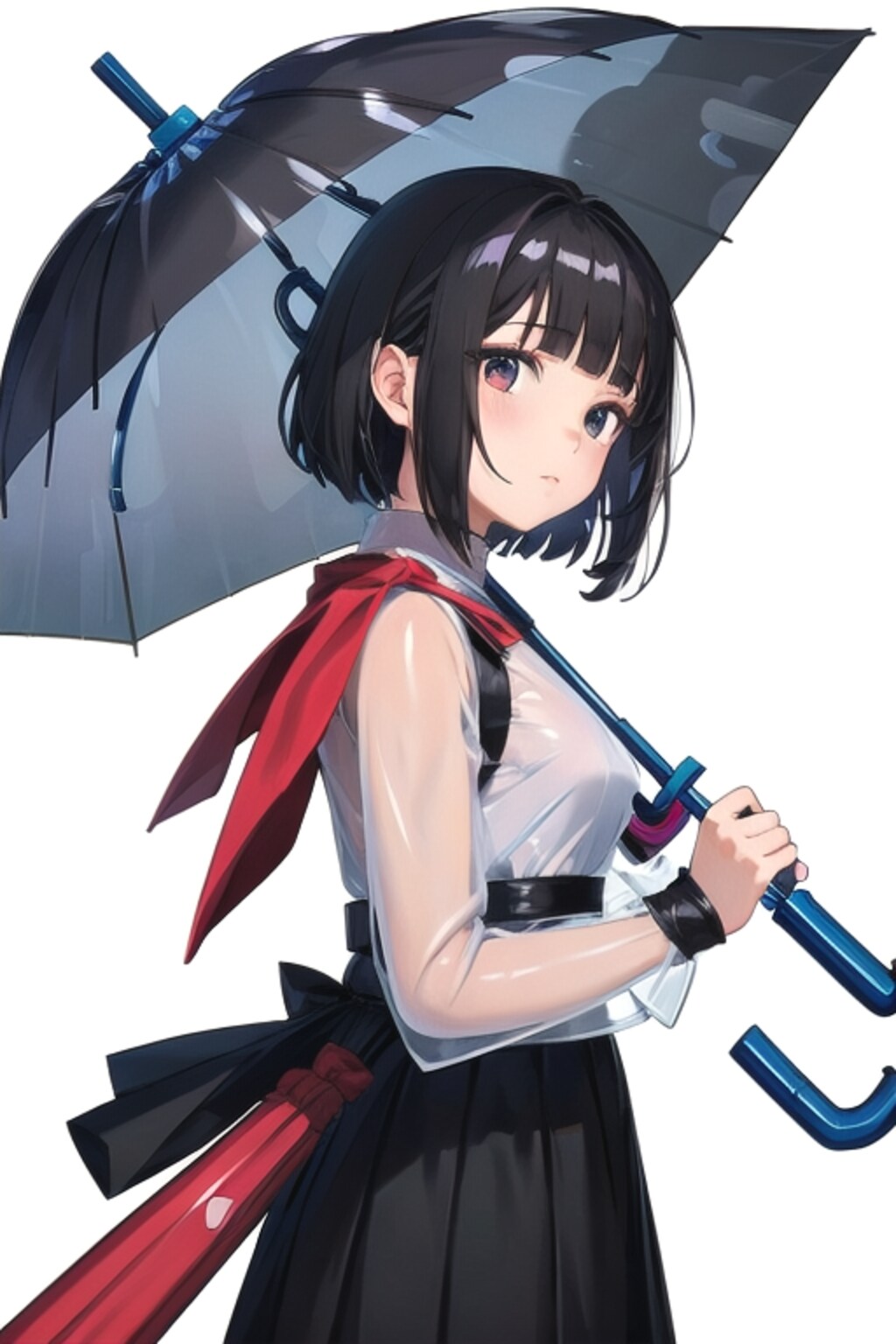 黒いビニール傘