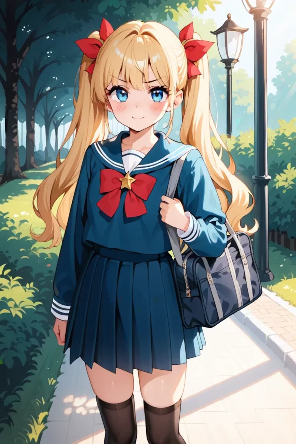 ☀️通学路の金髪ツインテールちゃん✨