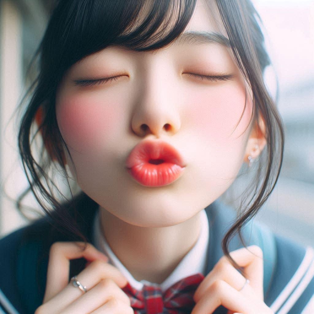 JKのキス顔