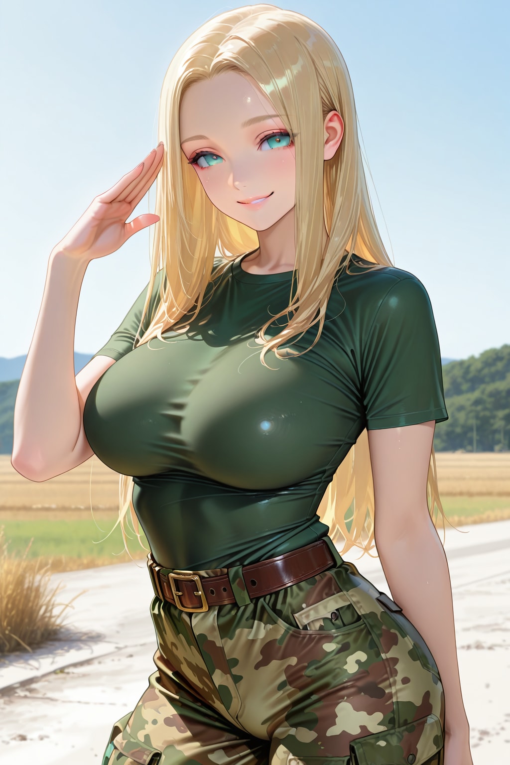 美人軍医さんの敬礼 | の人気AIイラスト・グラビア