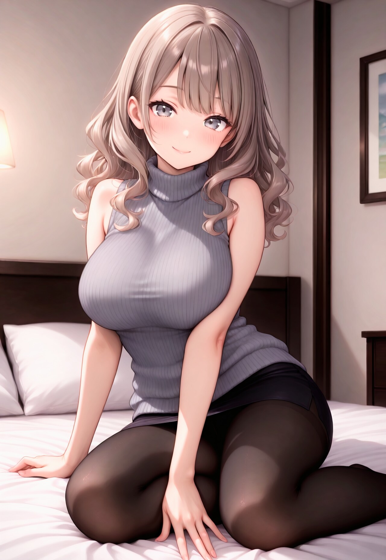 1021（グレーのノースリーブニット）