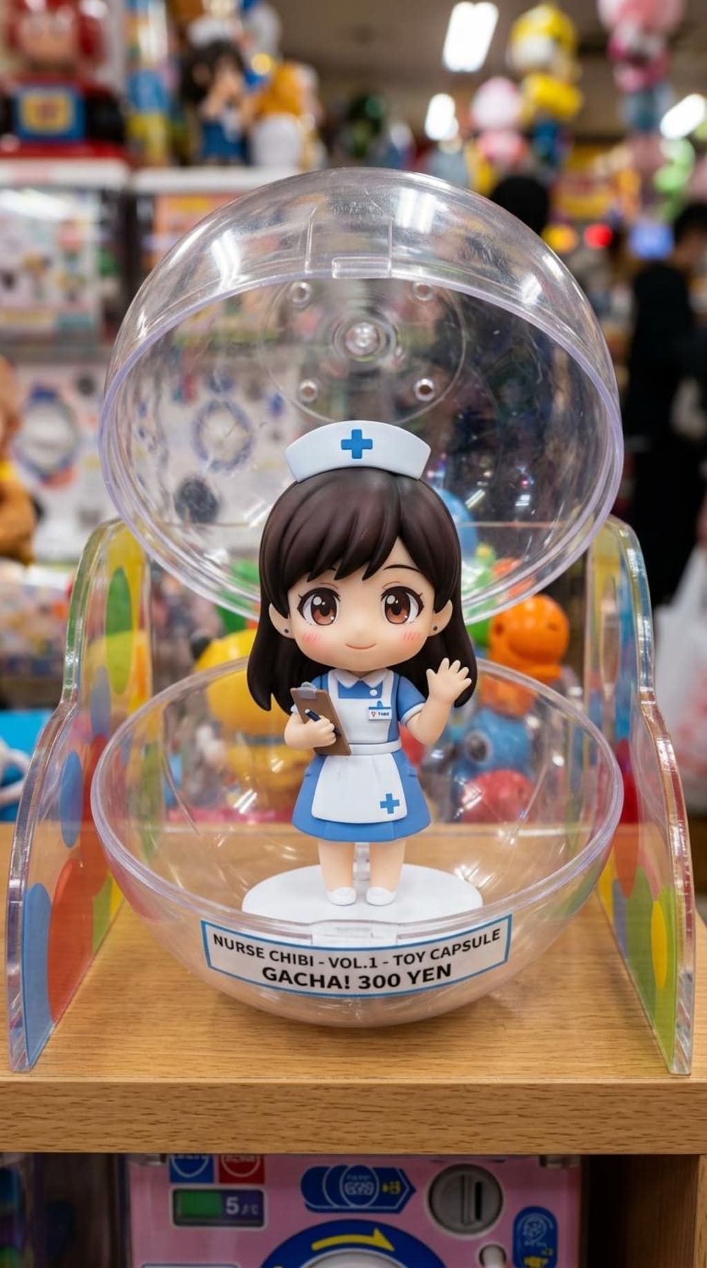 ナース服姿のGARNETちゃんをカプセルに入れたよ